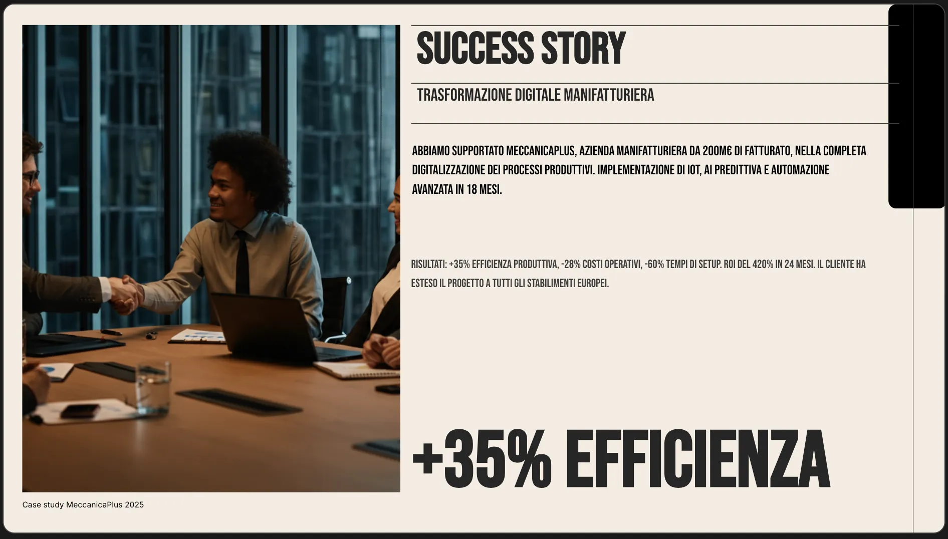 Sculptural Forms — slide creativa con design AI